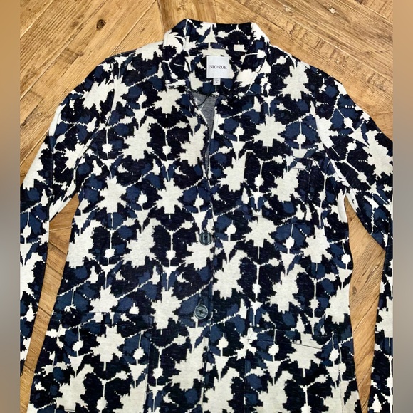 Nic + Zoe Mosaic Mix Knit Blazer - NWT - Size Small - Picture 12 of 14